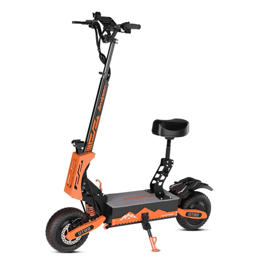KTX-853267 5600W Dual Motor 60V 27Ah Long Range Foldable Electric Scooter with Big Screen and Removable Seat