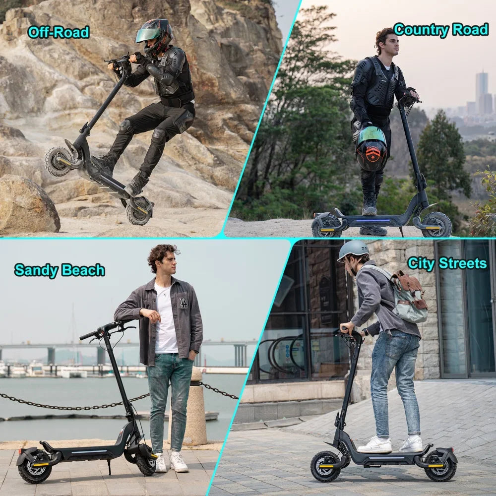 KTX-854419 Folding Electric Scooter with Dual 1600W Motors, 48V Lithium Battery, Full Suspension, 45 Km/H Max Speed