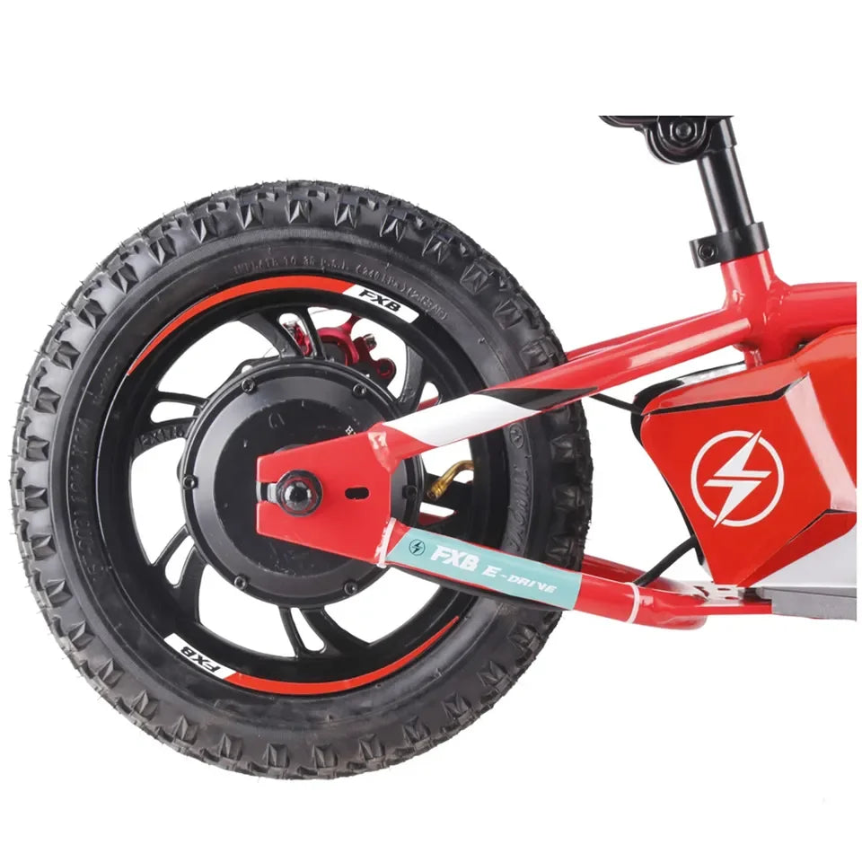 KTX-854483 Electric Mini Motorcycle for Kids - 12 Inch Wheels, 150W Brushless Motor, Disc Brakes, 2-Speed, Age 3-6