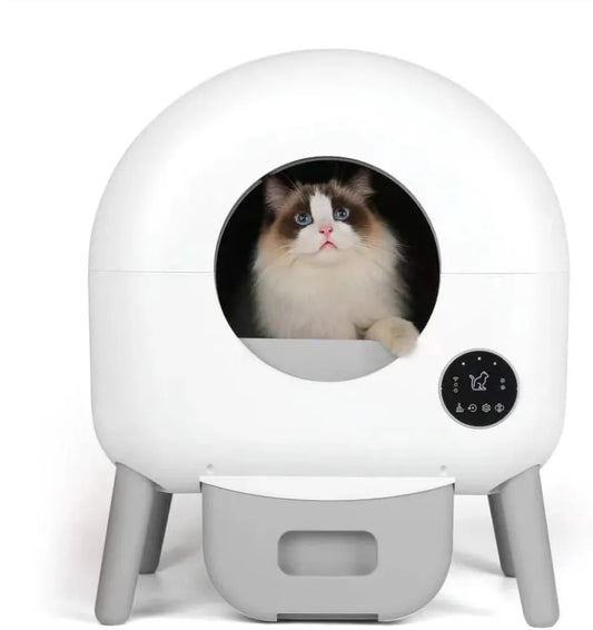 KTX-855827 Extra Large Intelligent Self-Cleaning Litter Box with App Control for Multiple Cats