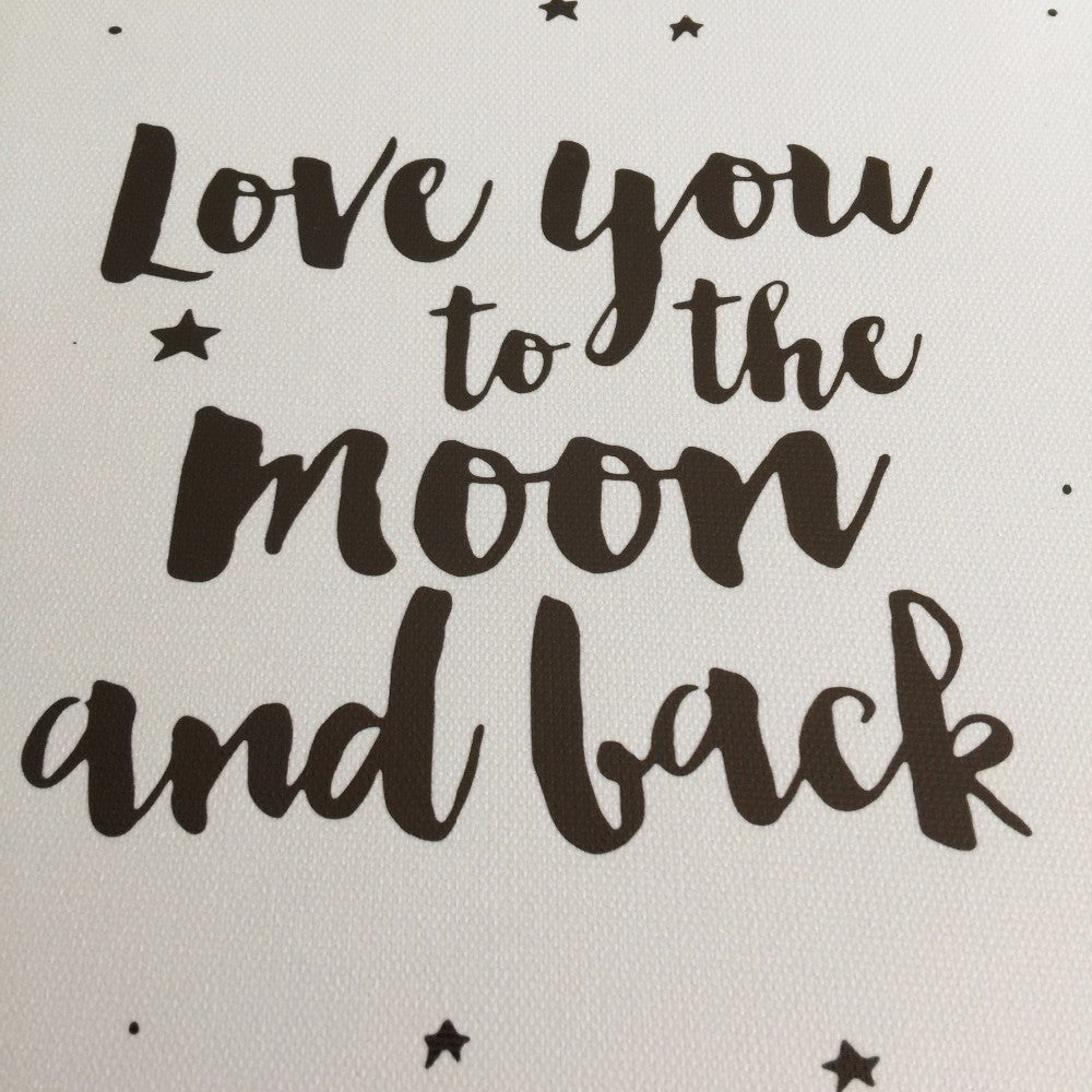 KTX-856147 Love You to the Moon Canvas Wall Art - Modern Oil Painting on Canvas