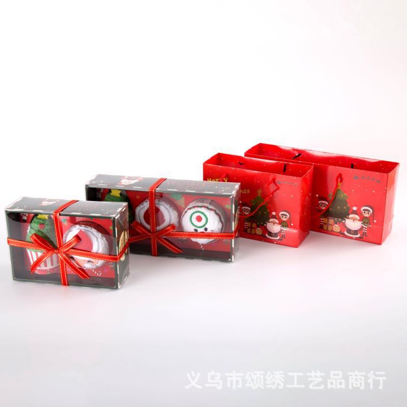 KTX-856787 Christmas Towel Doll Combo Gift Set in Pure Cotton - 2 Cozy Designs