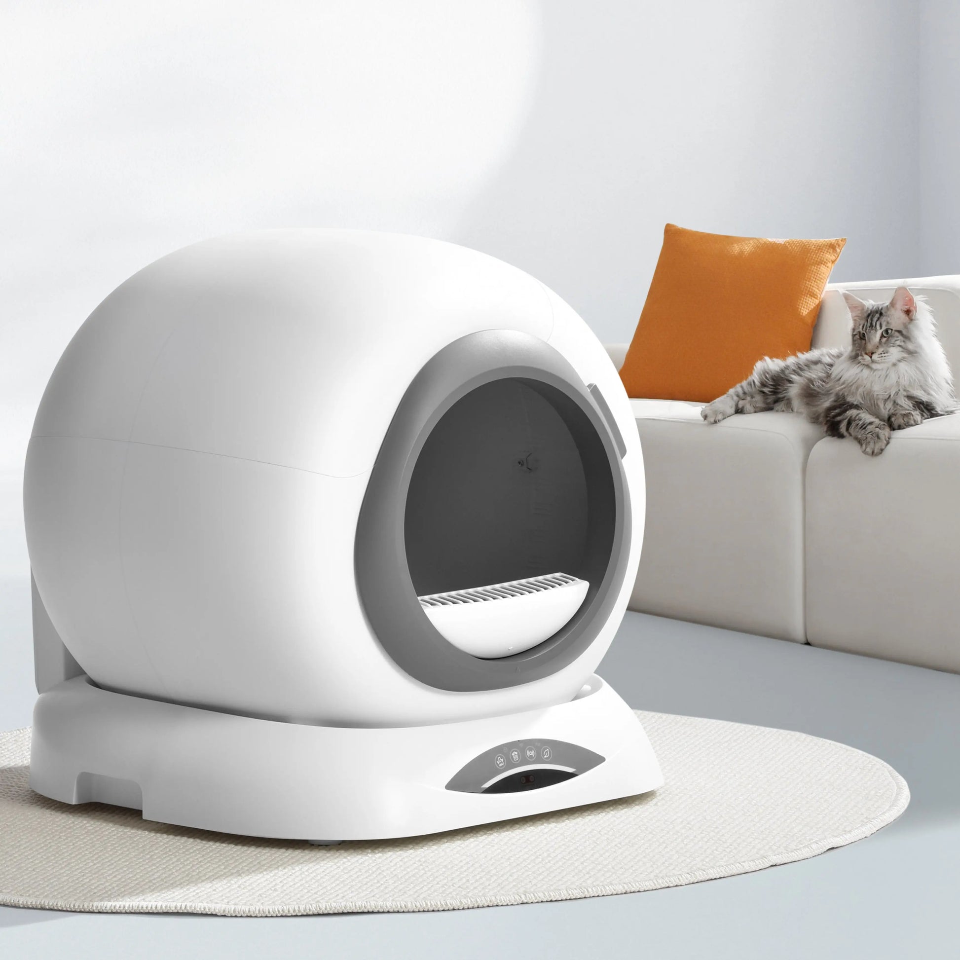 KTX-857811 Automatic Self-Cleaning Cat Litter Box with Tuya App Control - 65L Capacity, Easy to Clean, Smart Features