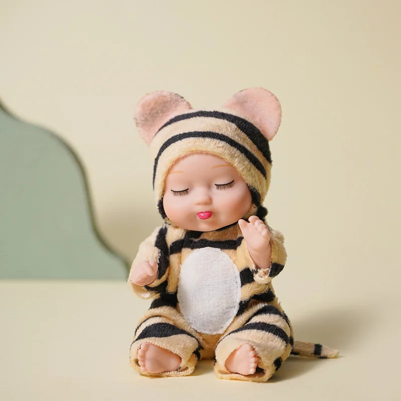 KTX-859347 Cute Reborn Doll Toy – Realistic Mini Baby Doll for Kids, Ideal Birthday Gift
