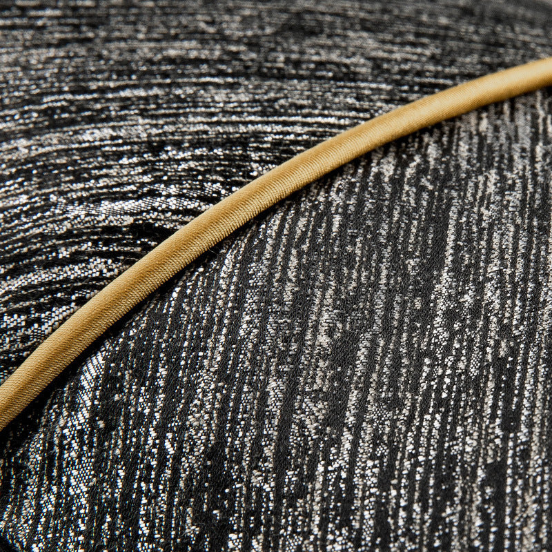 KTX-859347 New Chinese Style Simple Jacquard Pillow Cushion - Hu Si, 45x45cm Cotton Cover