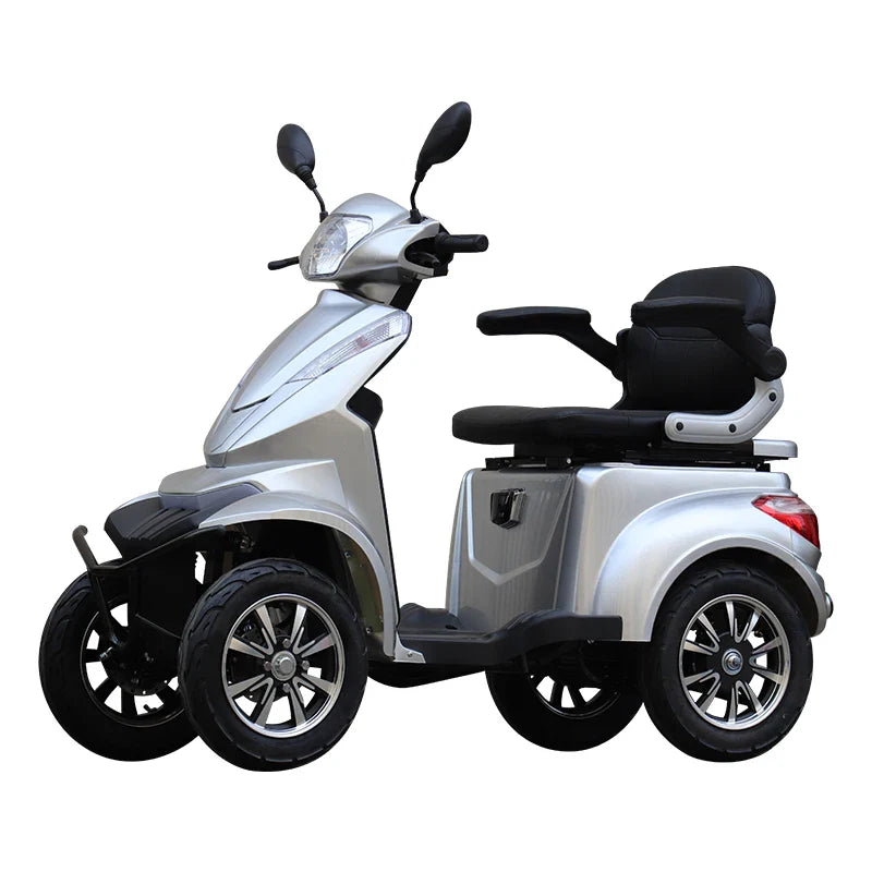 KTX-859539 1000W 4-Wheel Electric Scooter with Lead-Acid Battery, 40-60km Range, LED Light