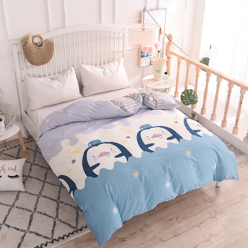 KTX-859987 Cotton Bed Quilt Cover - Soft and Comfortable Bedding Essential