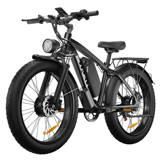 KTX-860371 48V 26" Electric Fat Tire Bike, 2000W Dual Motor, 7-Speed, Aluminum Alloy Frame, Hydraulic Disc Brakes, 40-60Km Range