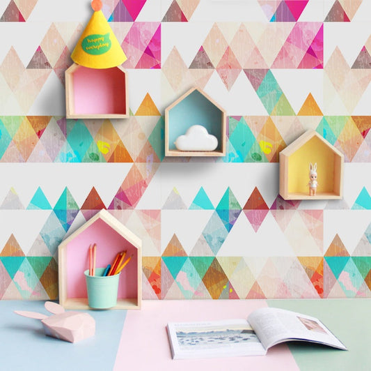 KTX-860371 Self-Adhesive PVC Cartoon Wallpaper for Kids' Bedrooms - Fun and Decorative Mural