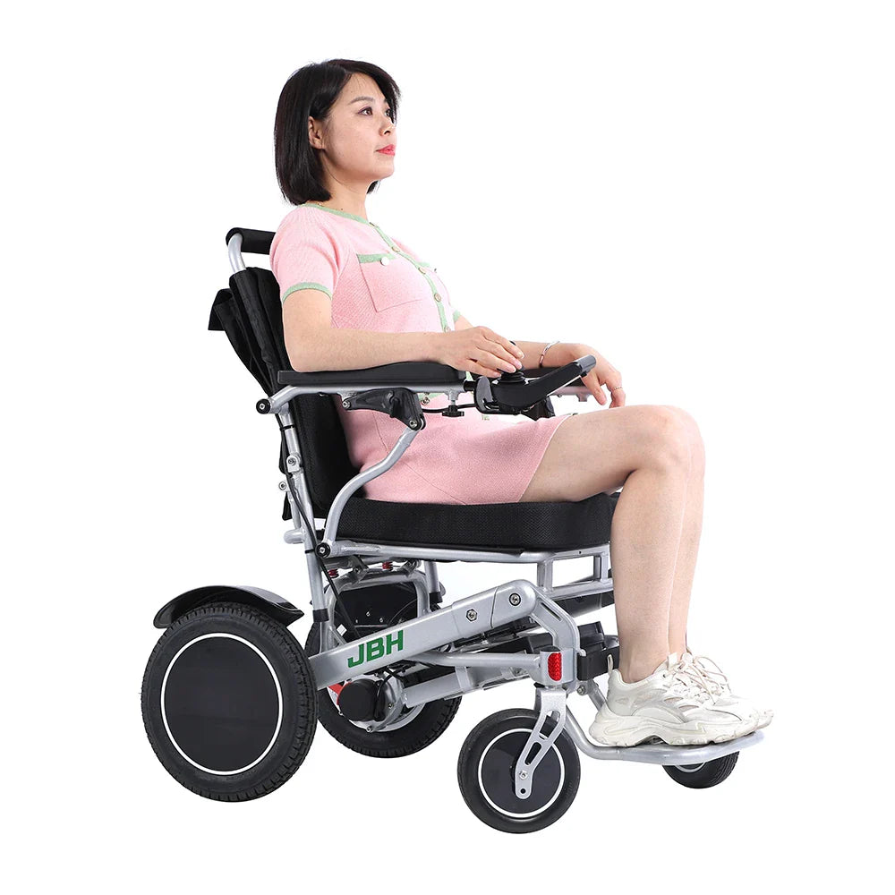 KTX-860691 Compact Folding Electric Wheelchair with Bluetooth Remote and Large Wheels