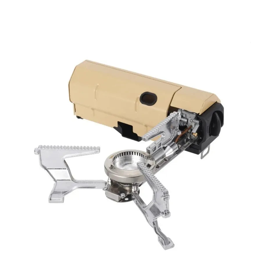 KTX-861331 Folding Gas Stove with Adjustable Flame for Outdoor Camping Activities