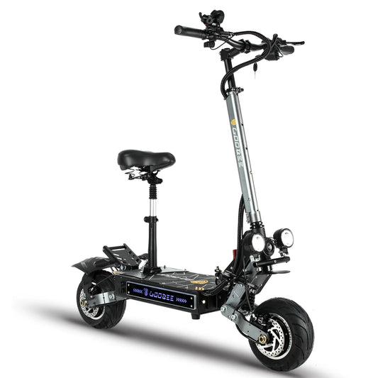 KTX-864147 Electric Adult Scooter - 6000W Dual Motor, 58MPH Max Speed, 90-100km Range, Foldable, Off-Road Capable