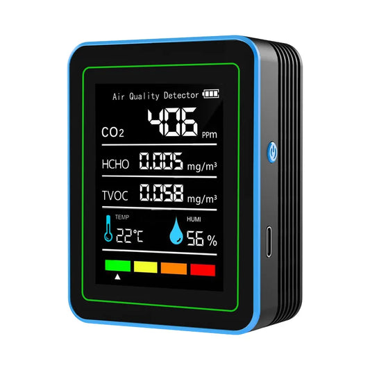 KTX-864467 Indoor Air Quality Monitor CO2 Meter with Temperature and Humidity Detection