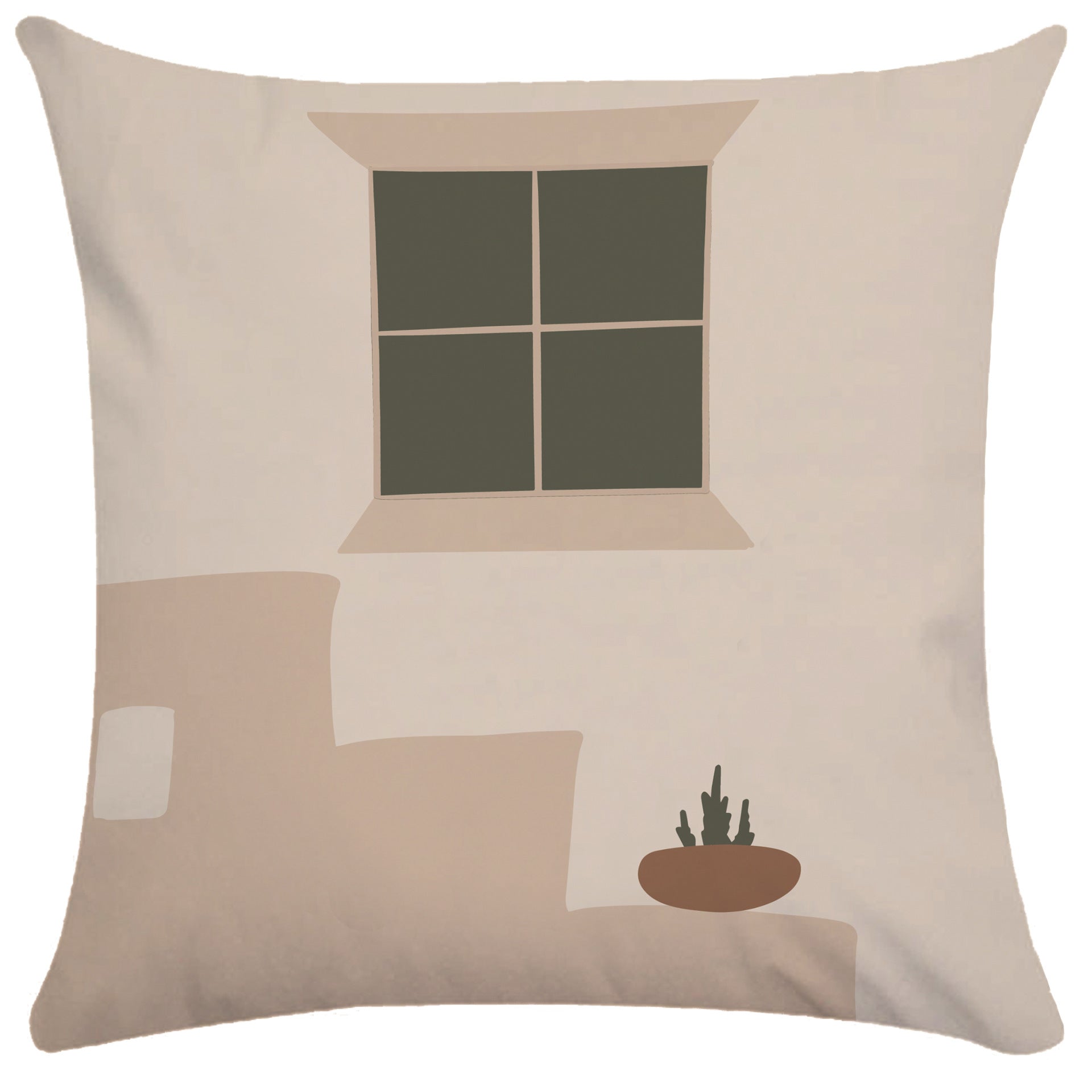 KTX-865107 Abstract Female Geometric Plush Pillowcase