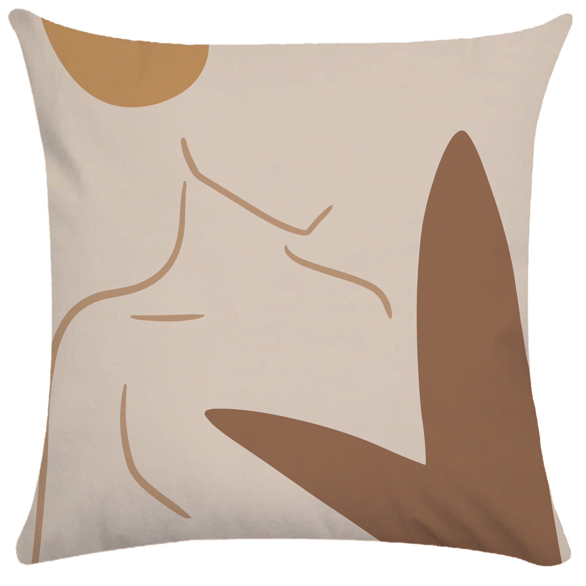 KTX-865107 Abstract Female Geometric Plush Pillowcase