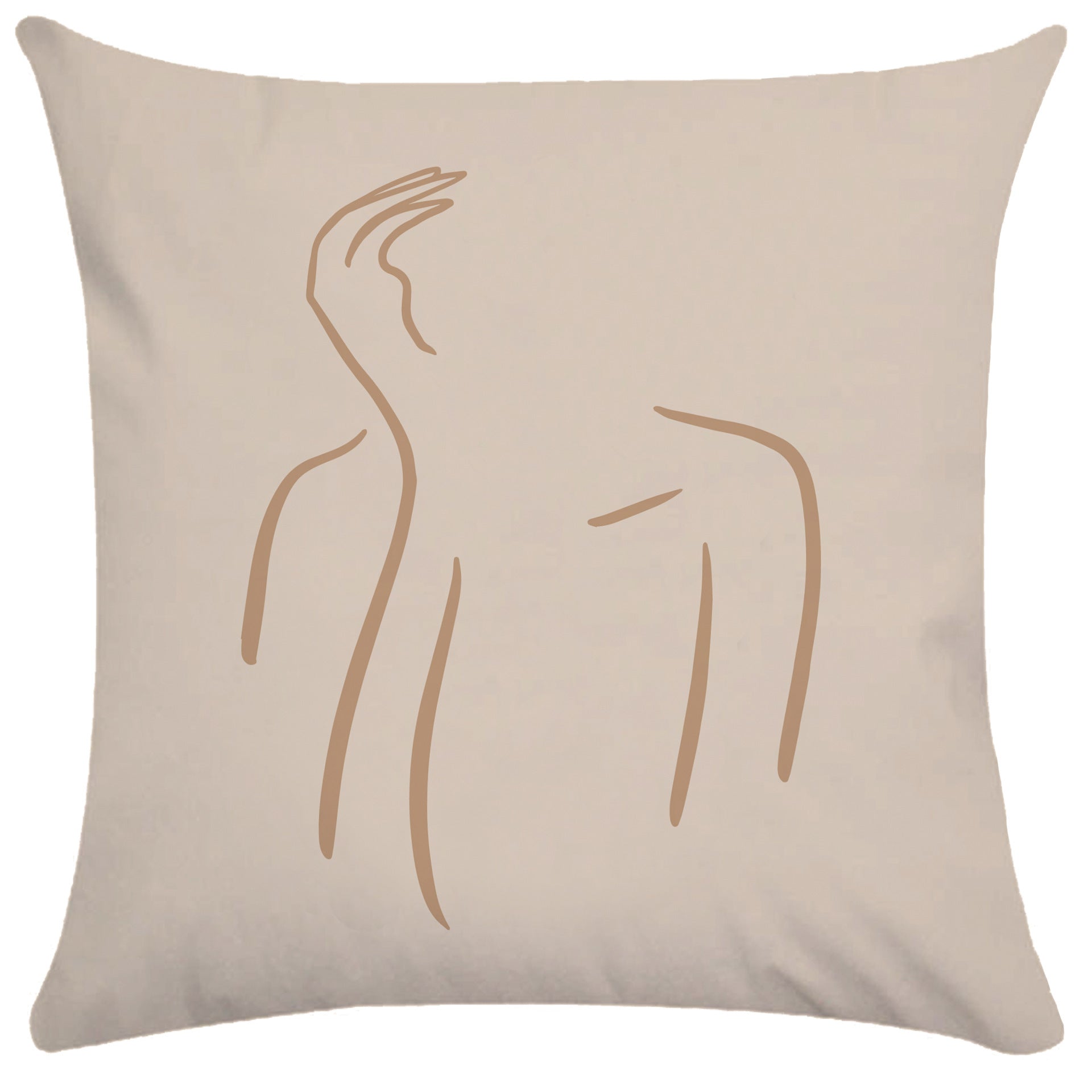 KTX-865107 Abstract Female Geometric Plush Pillowcase