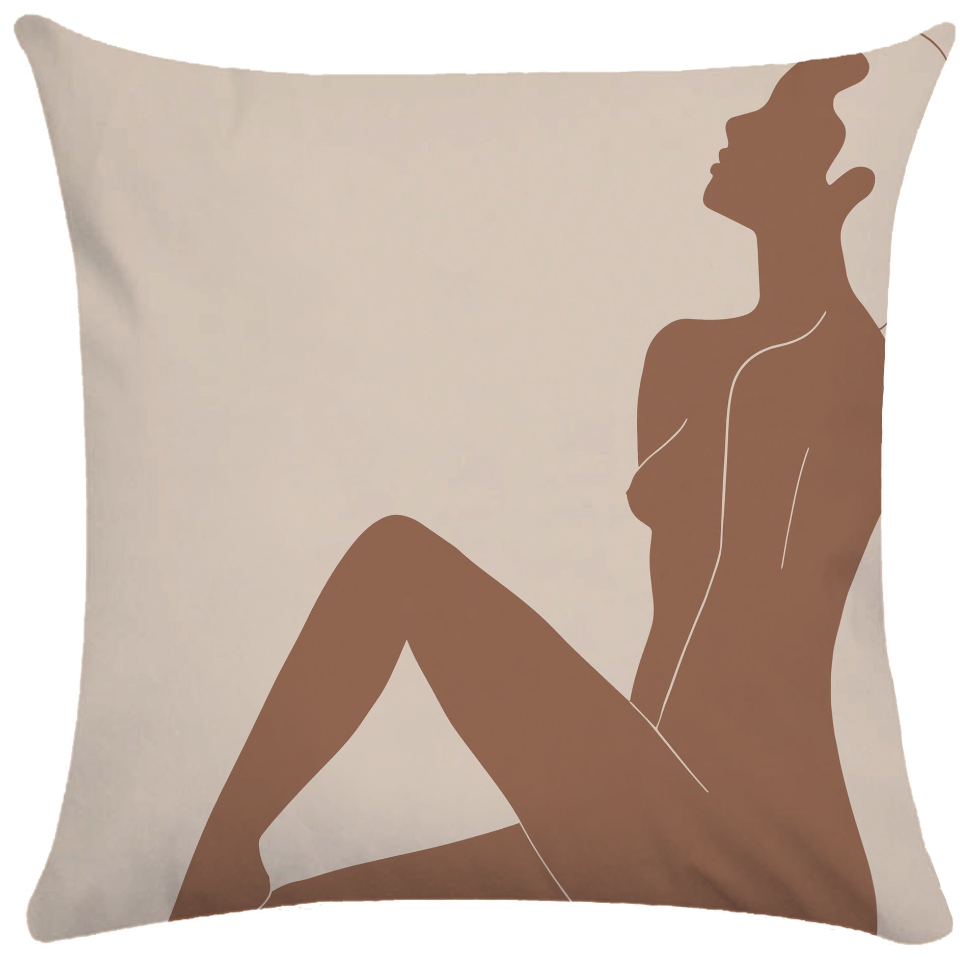 KTX-865107 Abstract Female Geometric Plush Pillowcase