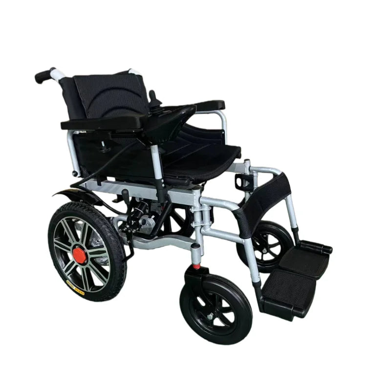 KTX-865299 150kg Capacity Carbon Steel Electric Wheelchair with Dual Brake System and Removable Battery
