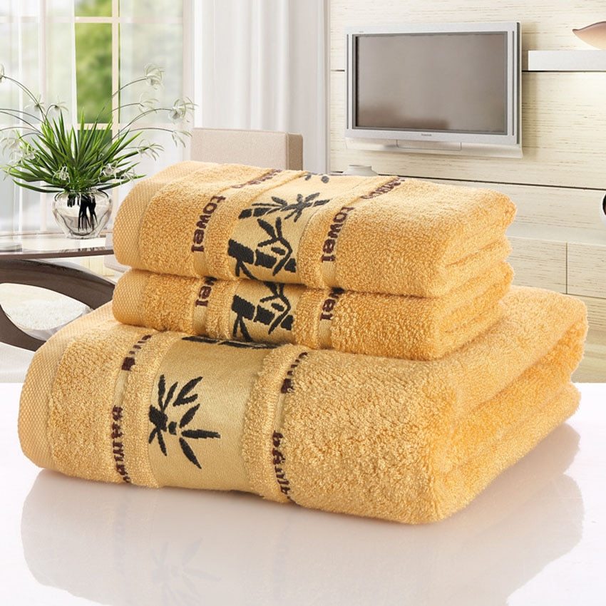 KTX-866003 Bamboo Charcoal Fiber Bath Towel Set - Soft, Quick-Drying, Water-Absorbent, Lint-Free, No Fading, Safe and Comfortable