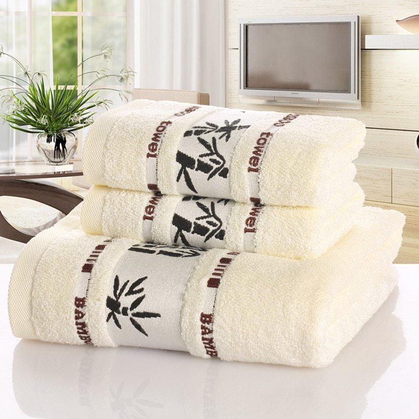 KTX-866003 Bamboo Charcoal Fiber Bath Towel Set - Soft, Quick-Drying, Water-Absorbent, Lint-Free, No Fading, Safe and Comfortable