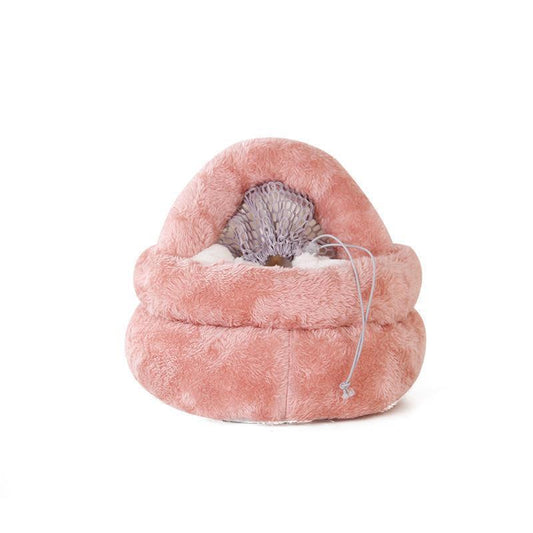 KTX-866707 Winter Soft Plush Guinea Pig Nest with Warm Breathable Cushion