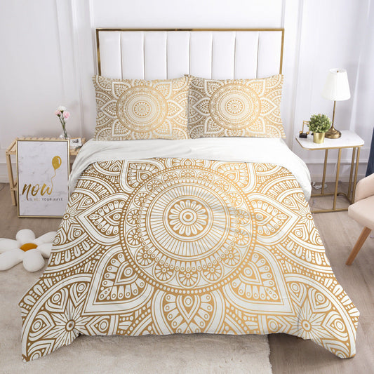 KTX-868051 Indian Dream Catcher Geometric Pattern Quilt Cover and Pillowcase Bedding Set