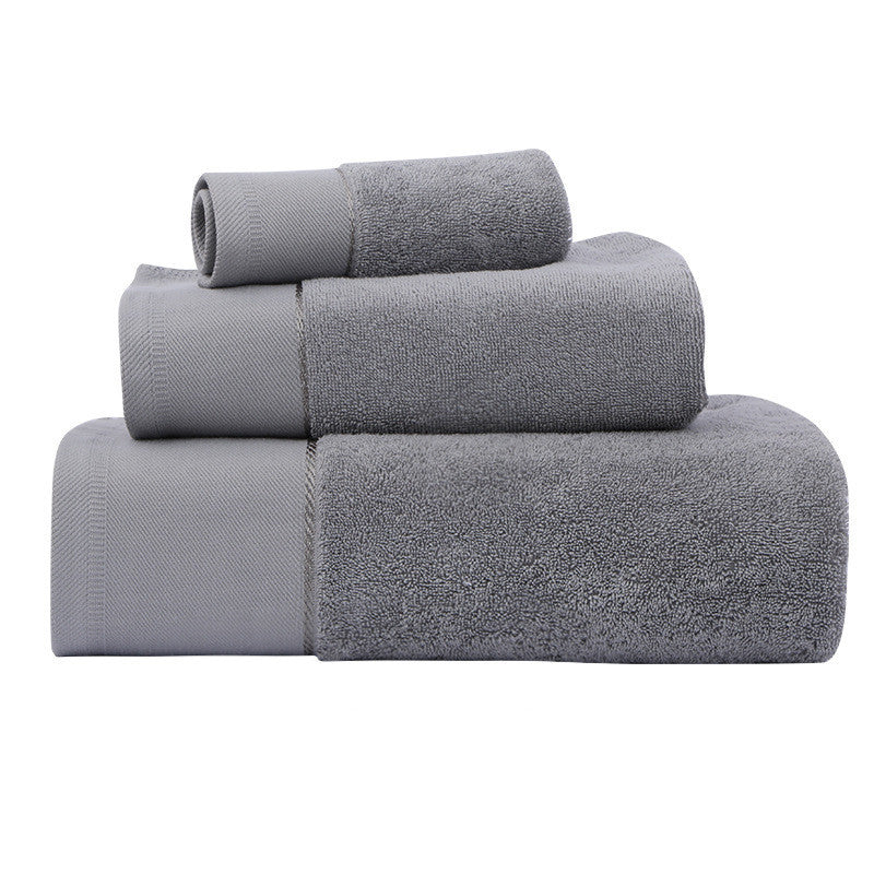 KTX-868307 Cotton 3-Piece Bath Towel Set - Soft, Absorbent Towels in Multiple Colors