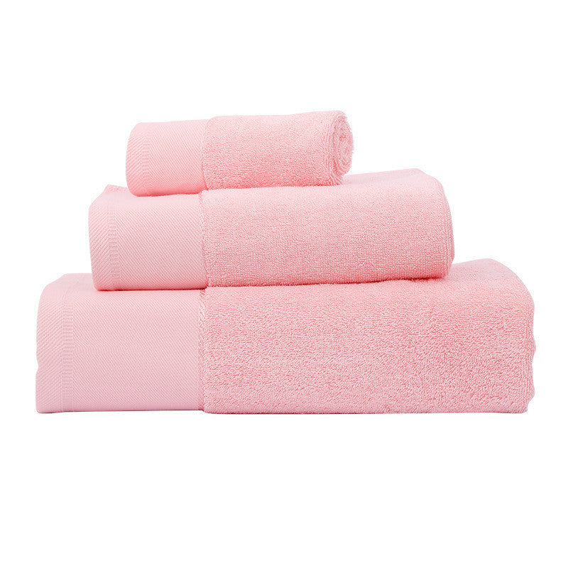 KTX-868307 Cotton 3-Piece Bath Towel Set - Soft, Absorbent Towels in Multiple Colors