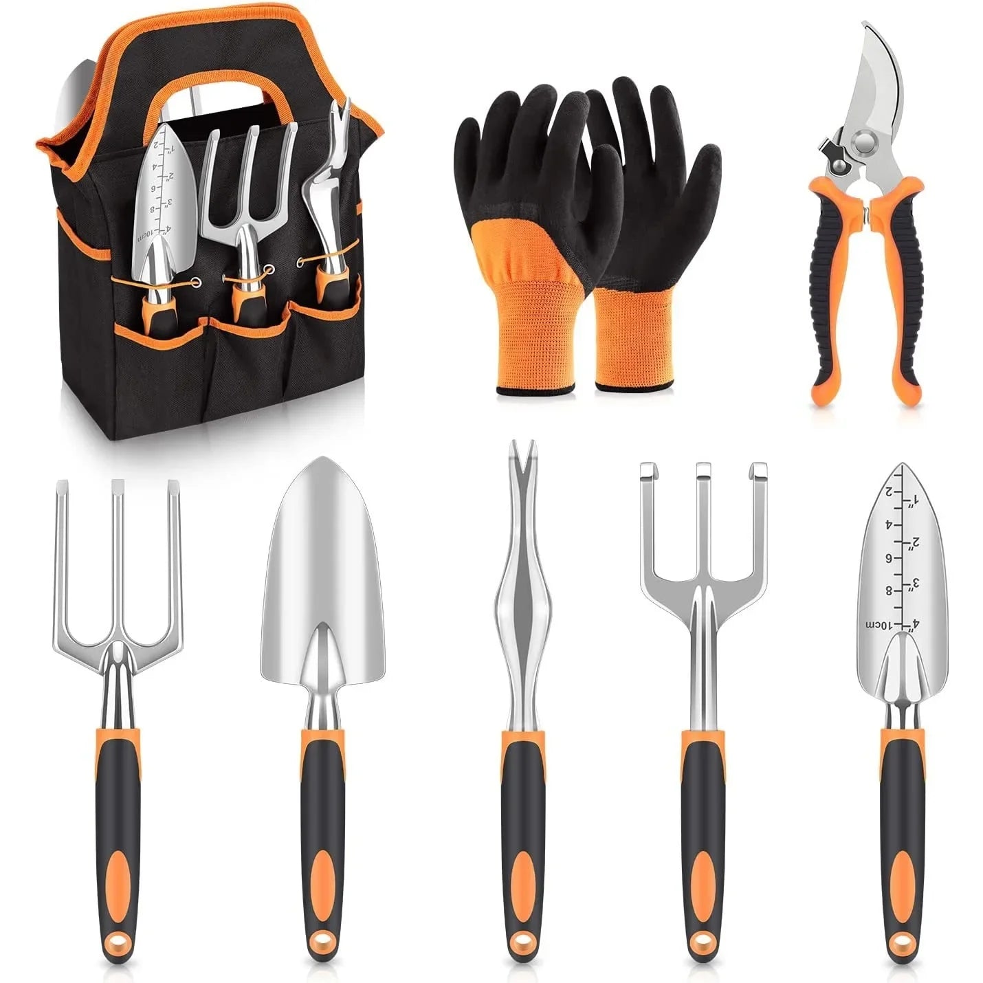KTX-869075 All-in-One Gardening Tool Set for Efficient Planting, Pruning, and Lawn Maintenance