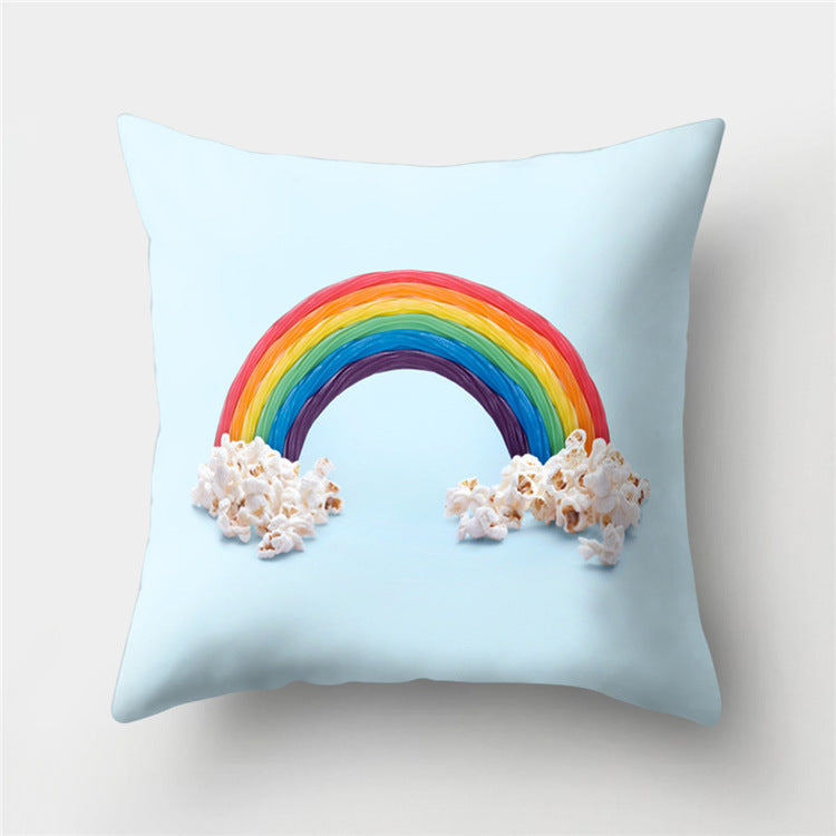 KTX-869779 Peach Velvet Cartoon High-Heeled Pineapple Pillowcase Cover