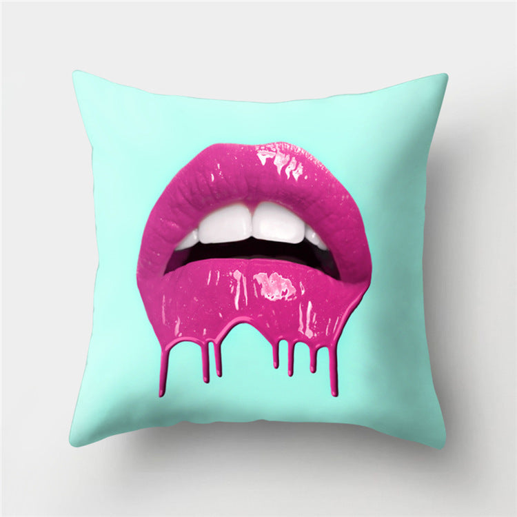 KTX-869779 Peach Velvet Cartoon High-Heeled Pineapple Pillowcase Cover