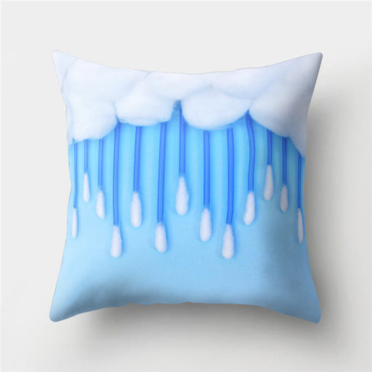 KTX-869779 Peach Velvet Cartoon High-Heeled Pineapple Pillowcase Cover