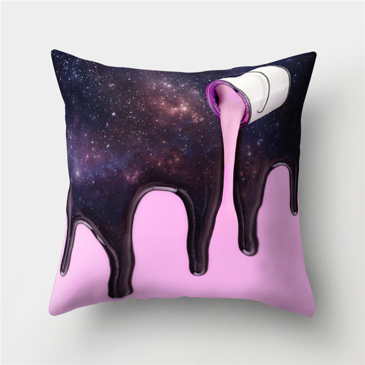 KTX-869779 Peach Velvet Cartoon High-Heeled Pineapple Pillowcase Cover