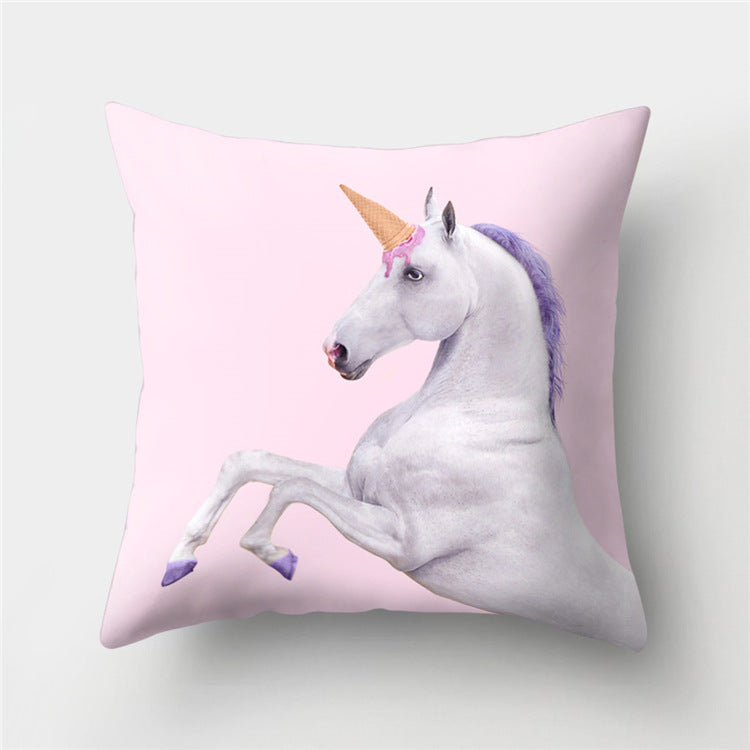 KTX-869779 Peach Velvet Cartoon High-Heeled Pineapple Pillowcase Cover