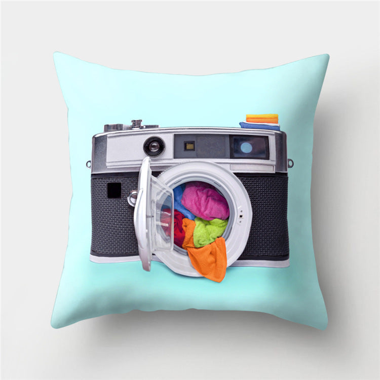 KTX-869779 Peach Velvet Cartoon High-Heeled Pineapple Pillowcase Cover