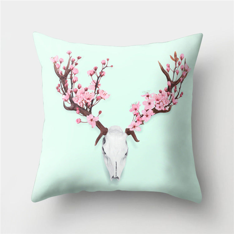 KTX-869779 Peach Velvet Cartoon High-Heeled Pineapple Pillowcase Cover