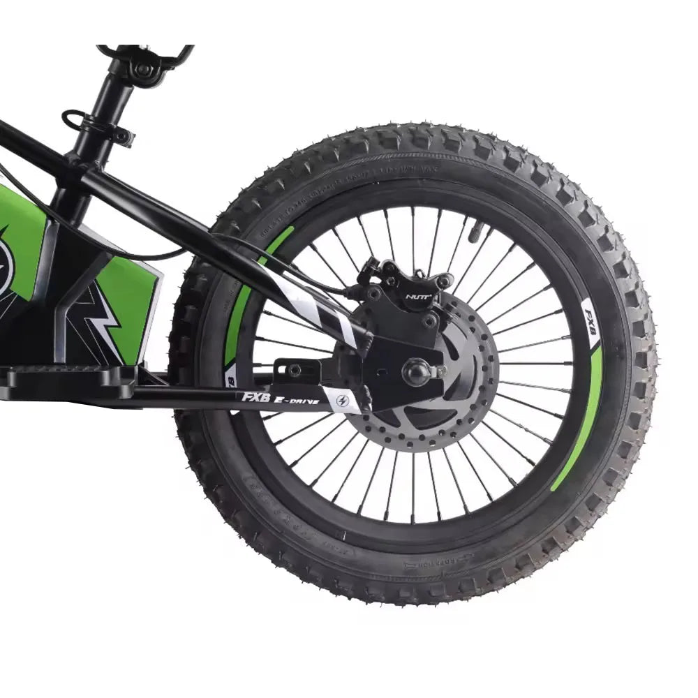 KTX-870291 16-Inch Electric Balance Bike with 350W Motor, Hydraulic Suspension, and 3-Speed Transmission for Ages 5-8