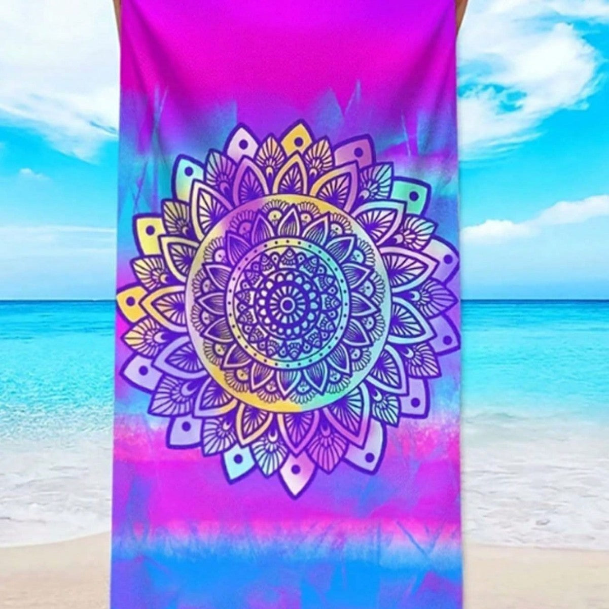 KTX-870291 Quick-Drying Microfiber Beach Towel for Comfort and Style