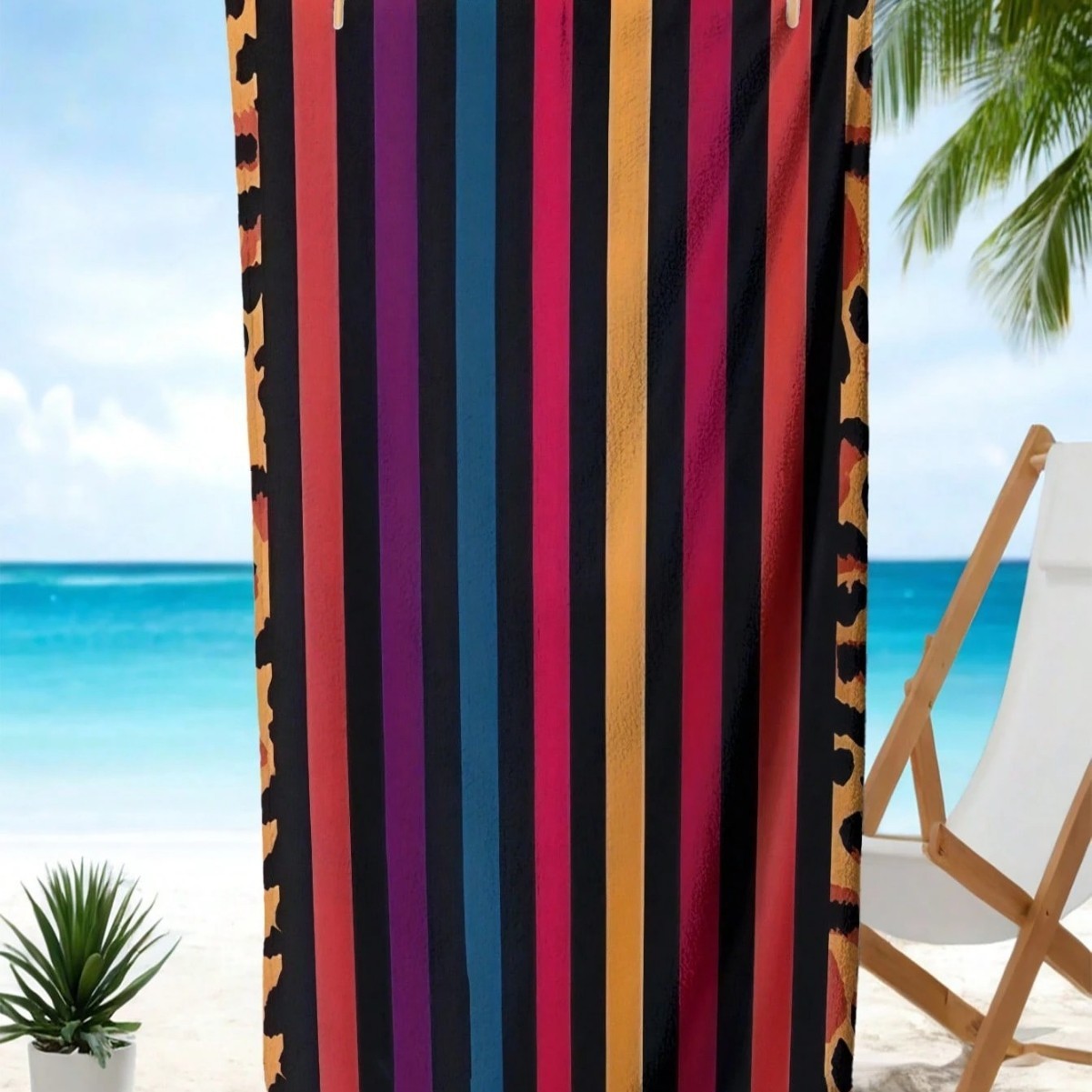 KTX-870291 Quick-Drying Microfiber Beach Towel for Comfort and Style