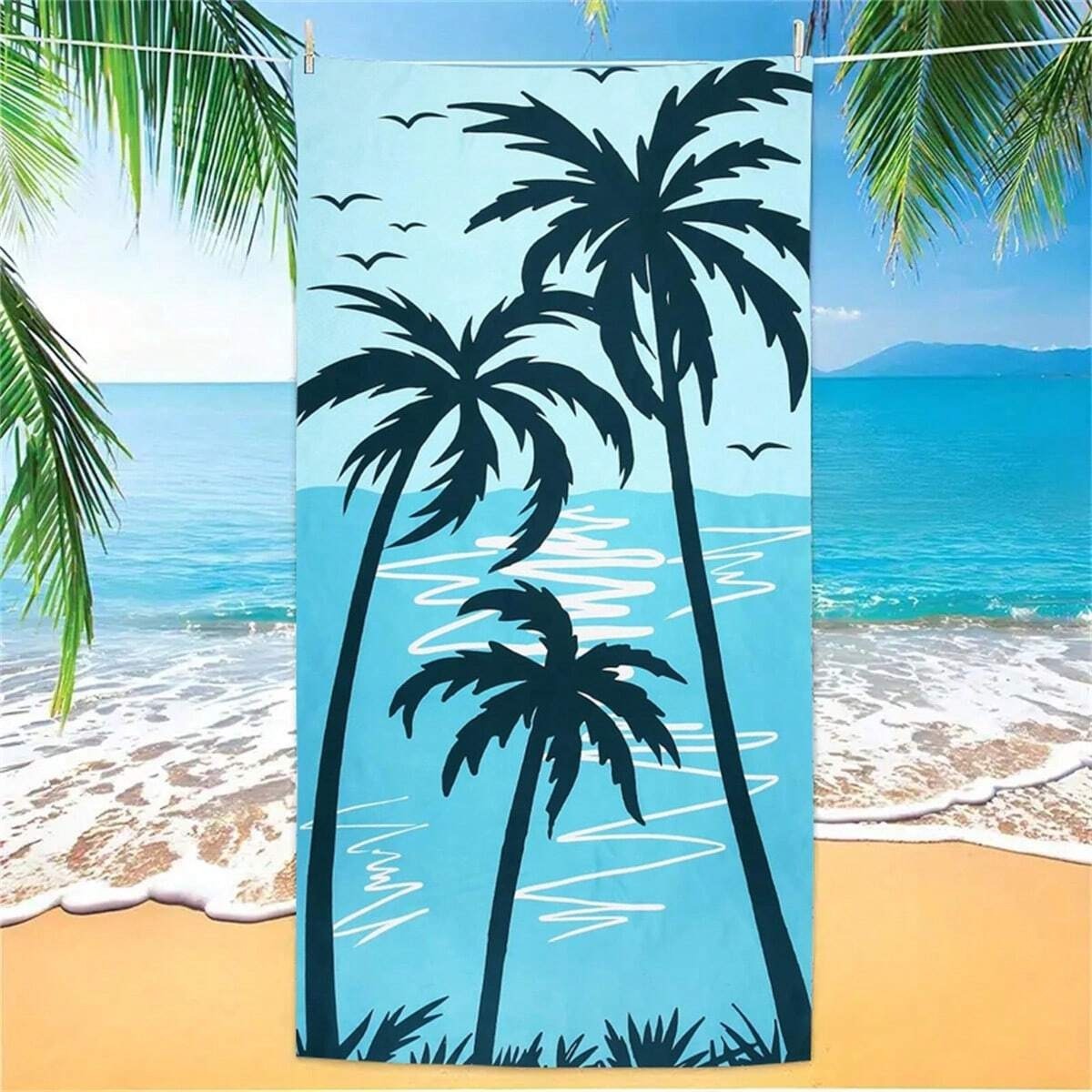 KTX-870291 Quick-Drying Microfiber Beach Towel for Comfort and Style