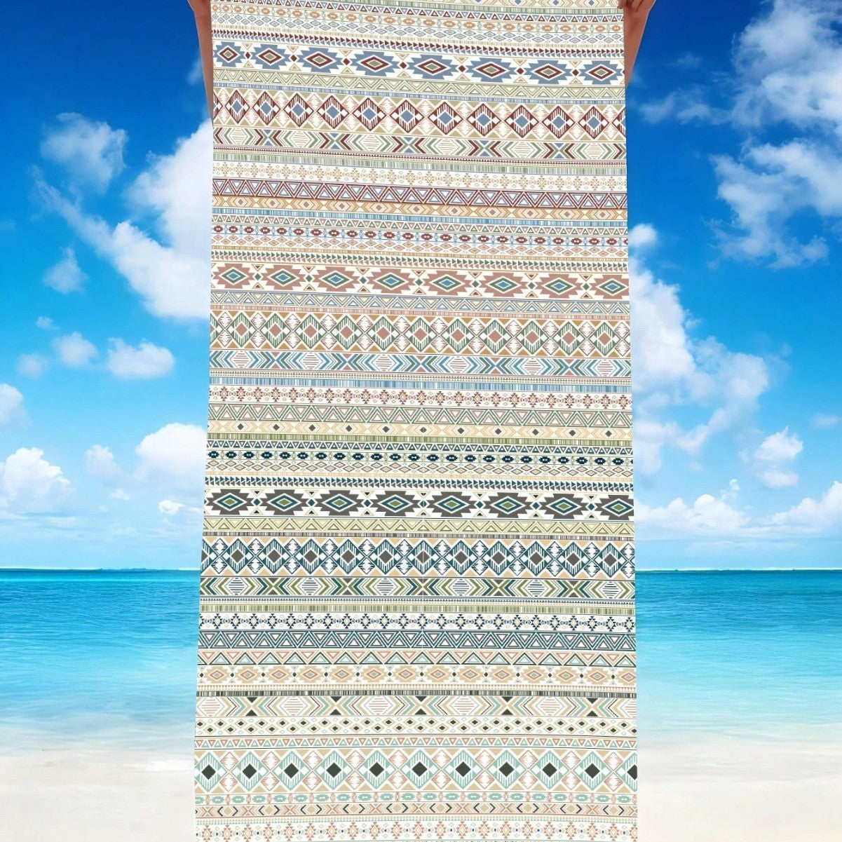 KTX-870291 Quick-Drying Microfiber Beach Towel for Comfort and Style