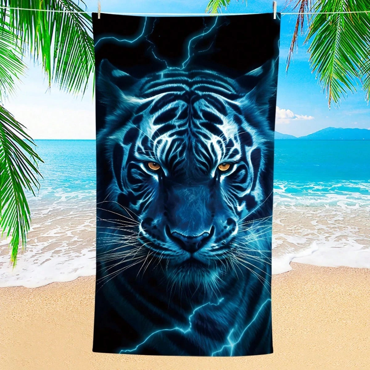 KTX-870291 Quick-Drying Microfiber Beach Towel for Comfort and Style