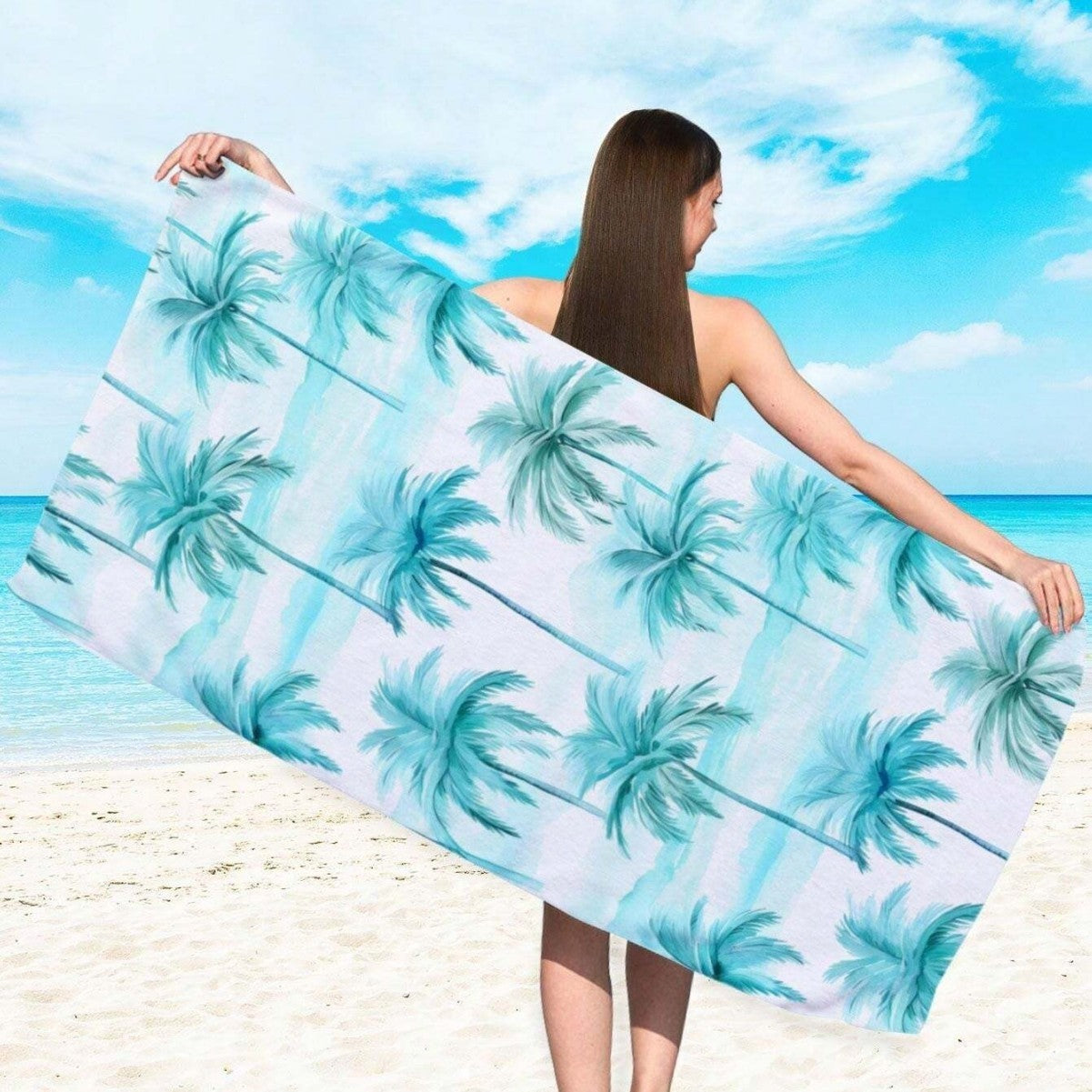 KTX-870291 Quick-Drying Microfiber Beach Towel for Comfort and Style