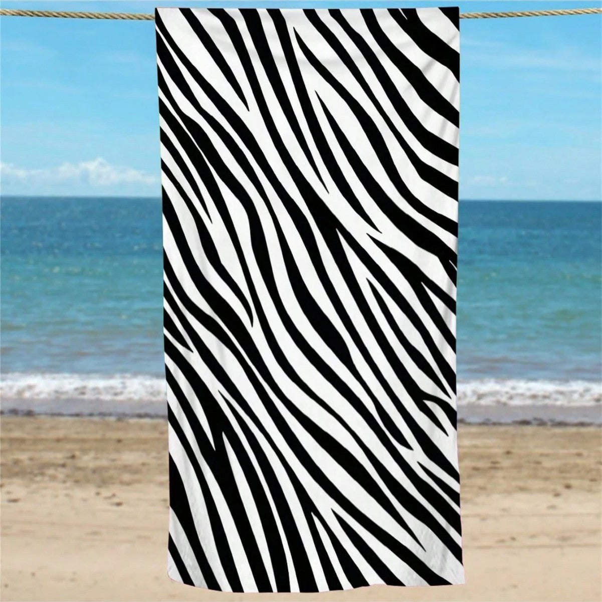 KTX-870291 Quick-Drying Microfiber Beach Towel for Comfort and Style