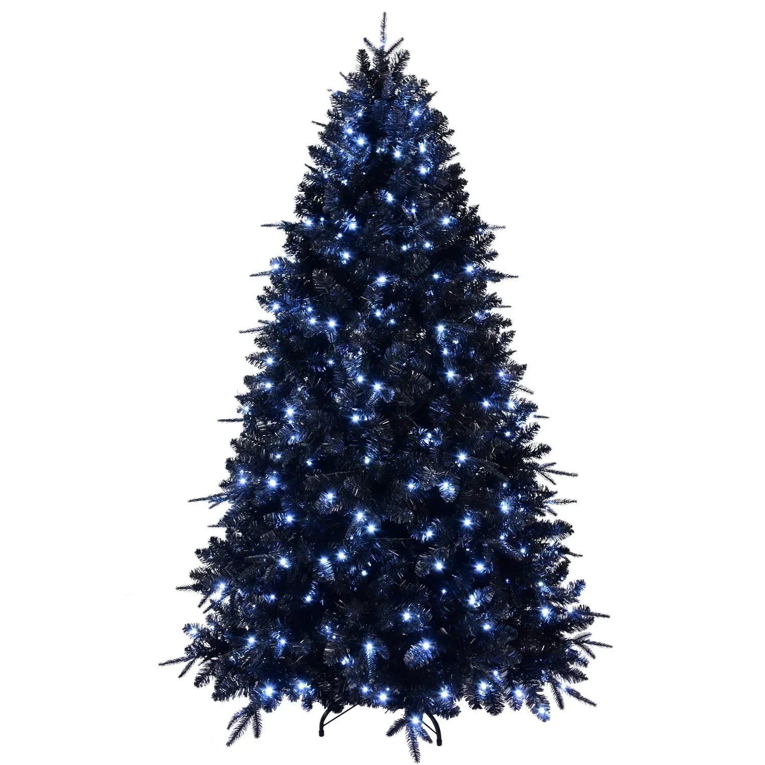 KTX-870483 7ft Blue Artificial Christmas Tree with LED Lamp for Indoor/Outdoor Use