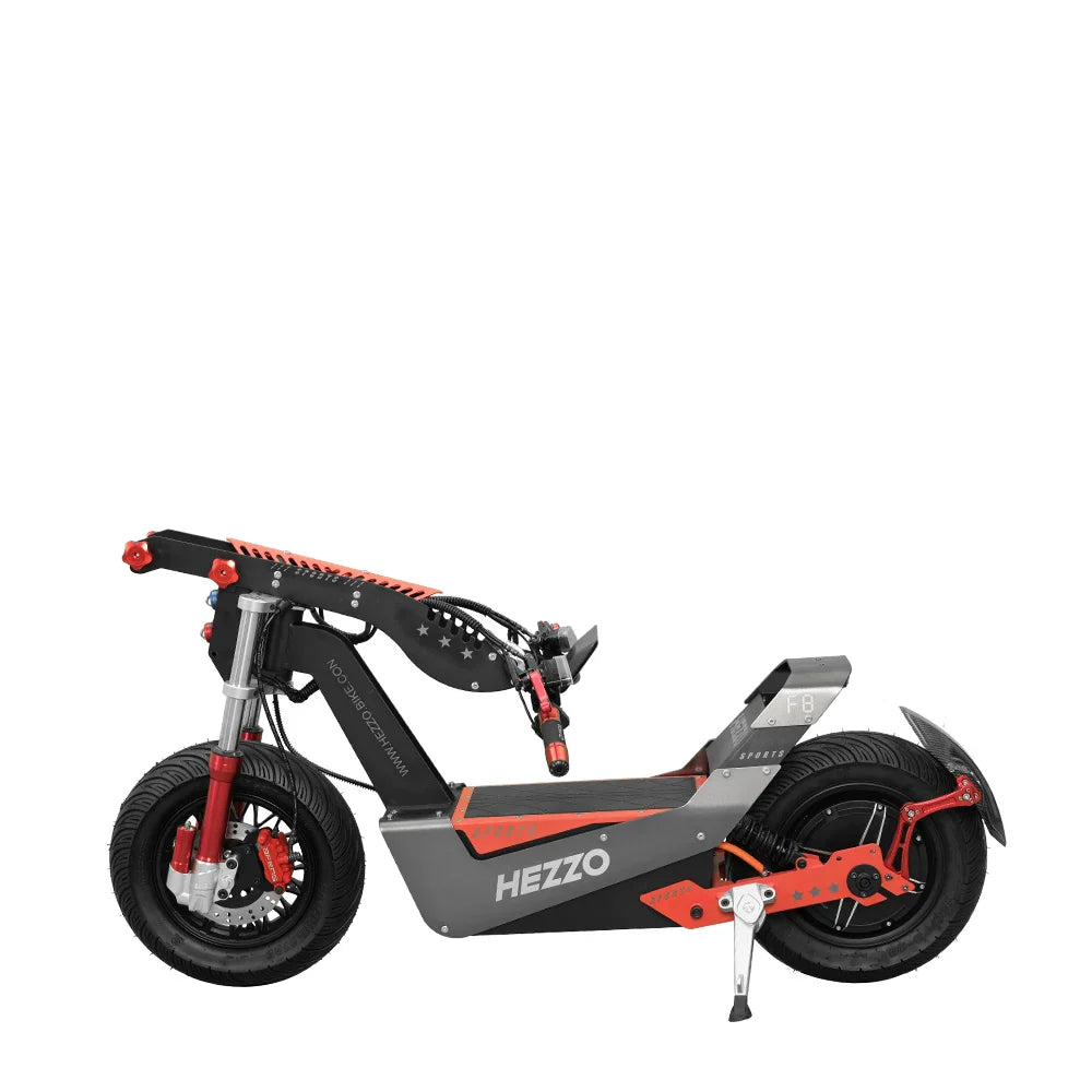KTX-871379 72V 8000W Foldable Electric Scooter, 100Km/h Max Speed, 200-120Km Range, Off-Road Tires, 150KG Load Capacity
