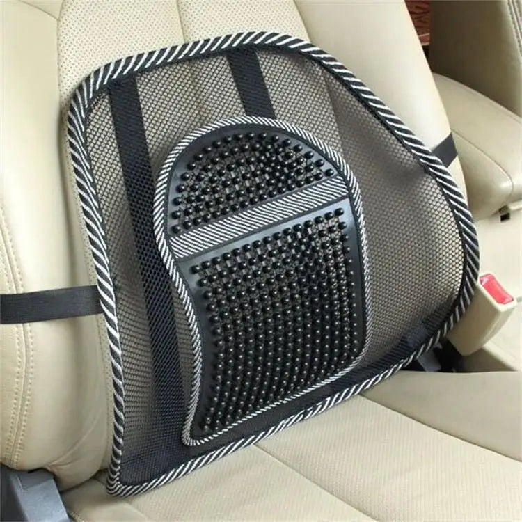 KTX-872531 Mesh Lumbar Support Cushion for Car Seats and Outdoor Chairs, Polyester Back Rest for Comfortable Driving