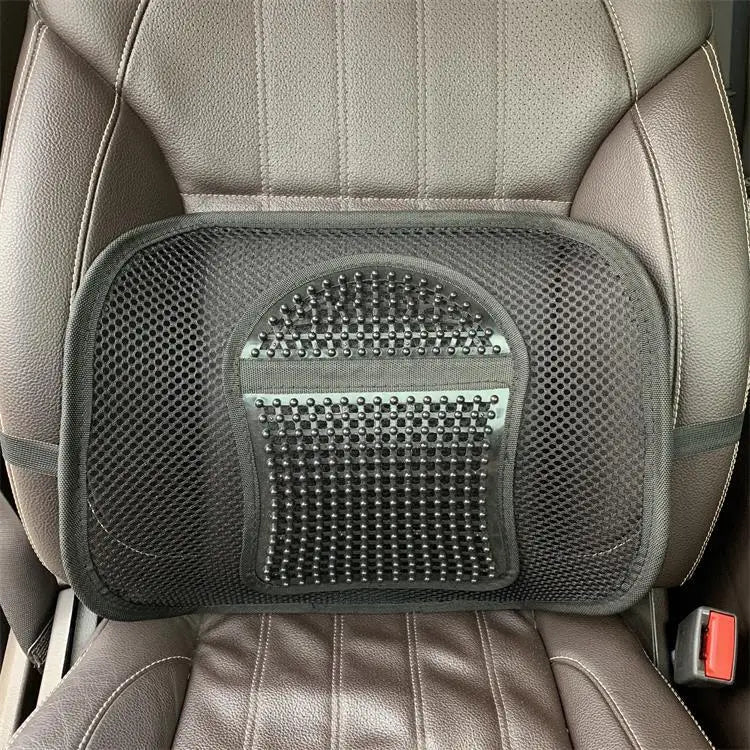 KTX-872531 Mesh Lumbar Support Cushion for Car Seats and Outdoor Chairs, Polyester Back Rest for Comfortable Driving