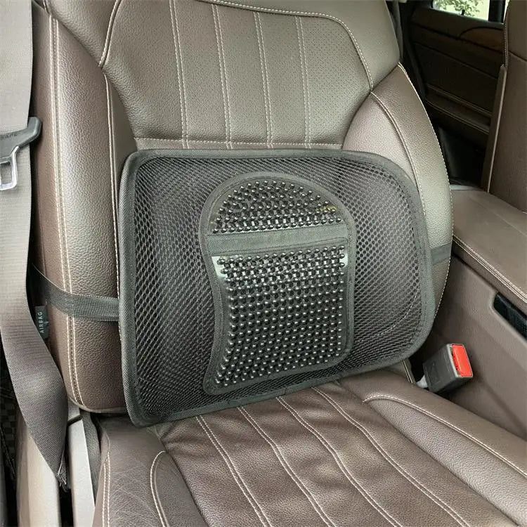 KTX-872531 Mesh Lumbar Support Cushion for Car Seats and Outdoor Chairs, Polyester Back Rest for Comfortable Driving