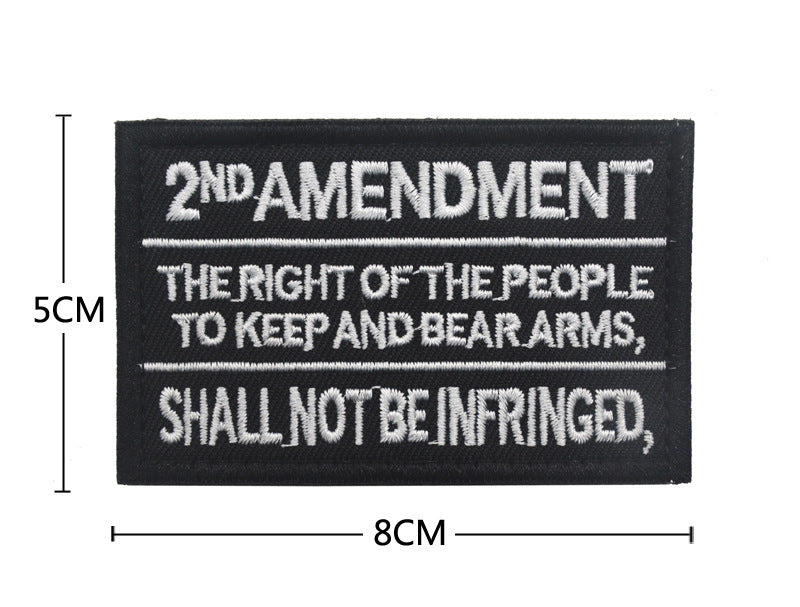 KTX-874003 Double-Sided Velcro Armband with Embroidered Cloth Stickers - 10CM Diameter